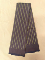 Maroon samay kasuti blouse side angle highlighting embroidery